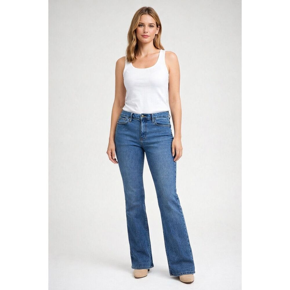 LRL Ralph Lauren Bootcut Jeans Womens 8 Blue Stretch Denim